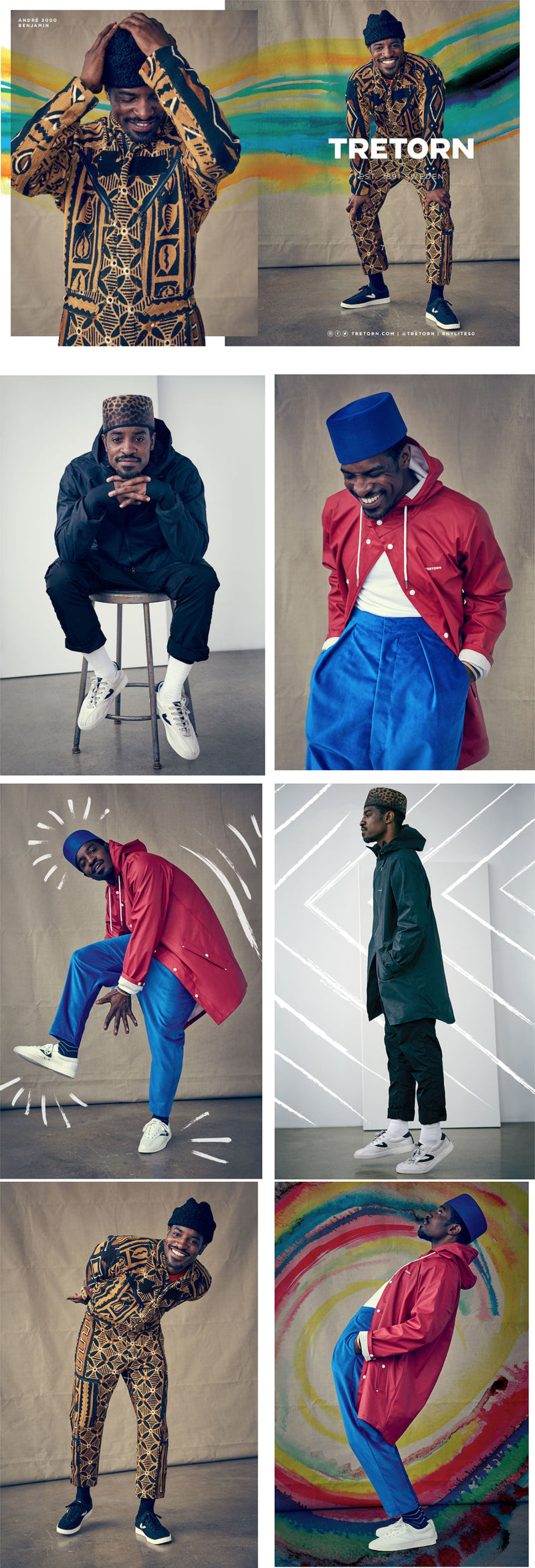 André 3000  in Tretorn’s Fall Collection