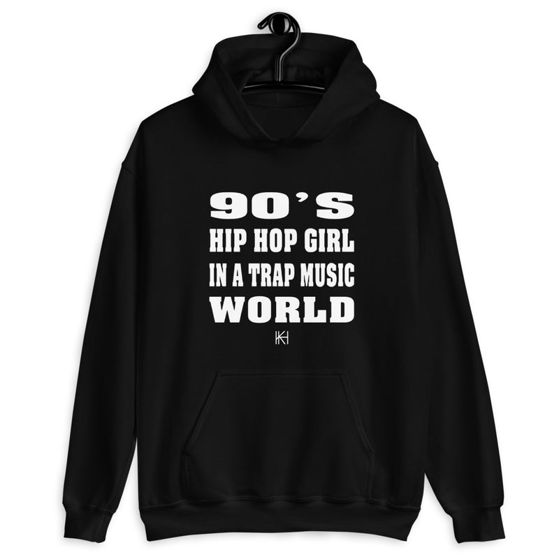 90's Hip Hop Girl In A Trap Music World Hoodie Made to order and will ship within 5-7 business day