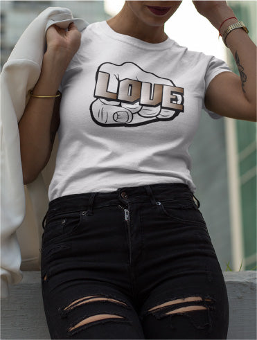 LOVE T-SHIRT (Metallic Ink)